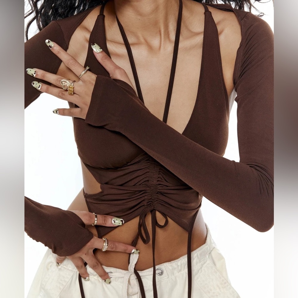 Jaded London brown willow top